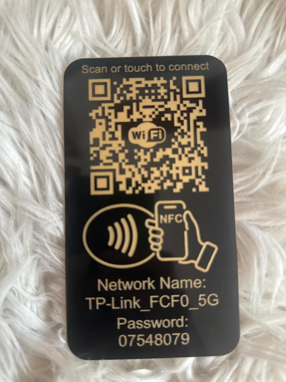 Placuta conectare WIFI cu NFC si QR