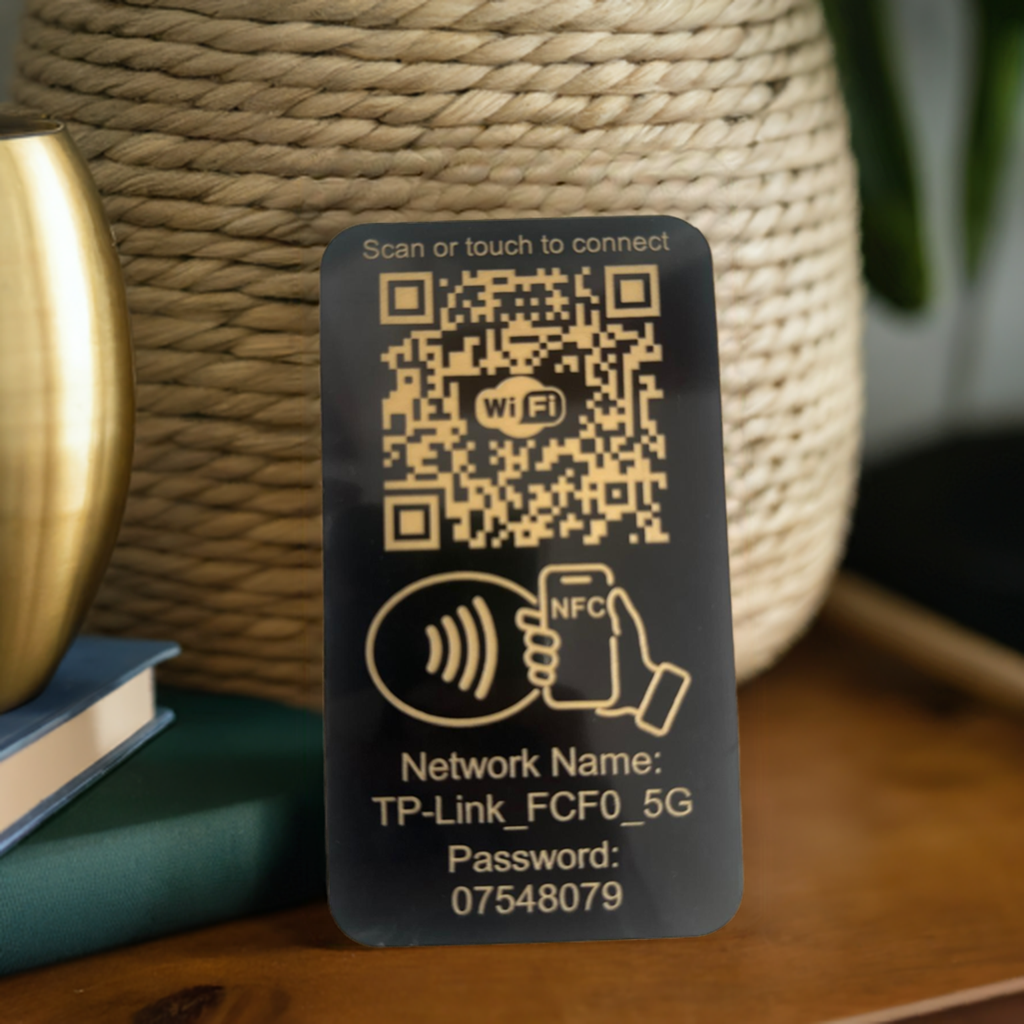 Placuta conectare WIFI cu NFC si QR