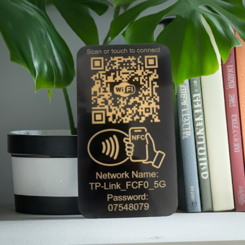 Placuta conectare WIFI cu NFC si QR