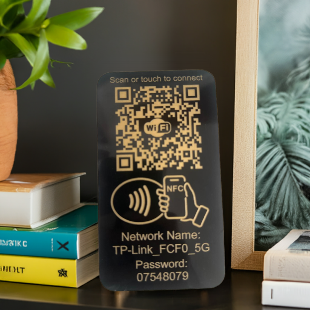 Placuta conectare WIFI cu NFC si QR